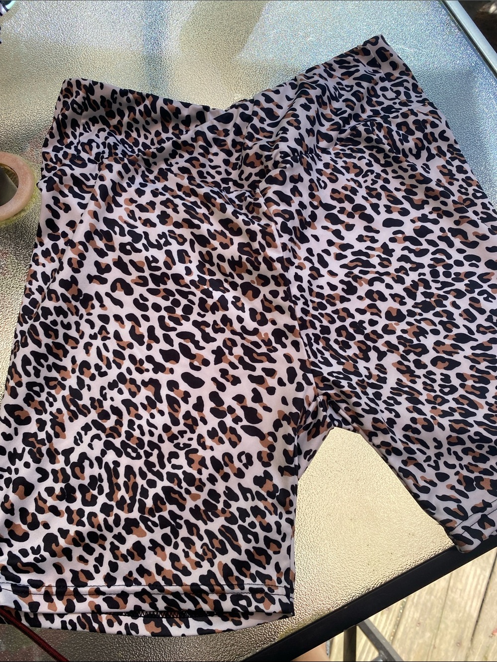 SHEIN Leopard Print Bike Shorts